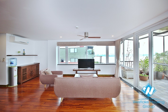 Penthouse apartment for rent with stunning lake view on Quang Khanh, Tay Ho